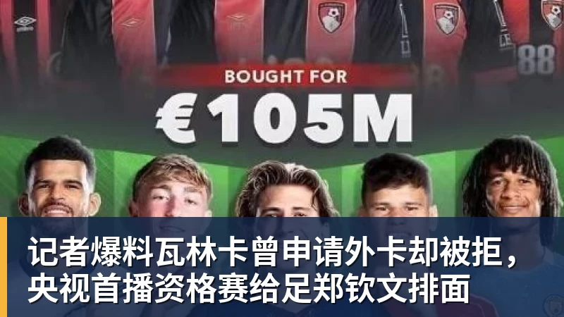 记者爆料瓦林卡曾申请外卡却被拒，央视首播资格赛给足郑钦文排面